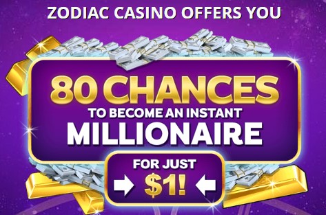 Zodiac Casino 80 Chances to be a Millionaire